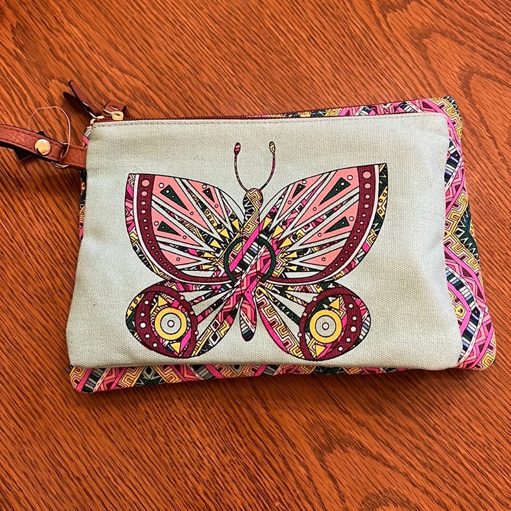 Wristlet with 2 pouches